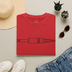 Minimalist Guitar/Audio Jack Line Art Tee (#241)