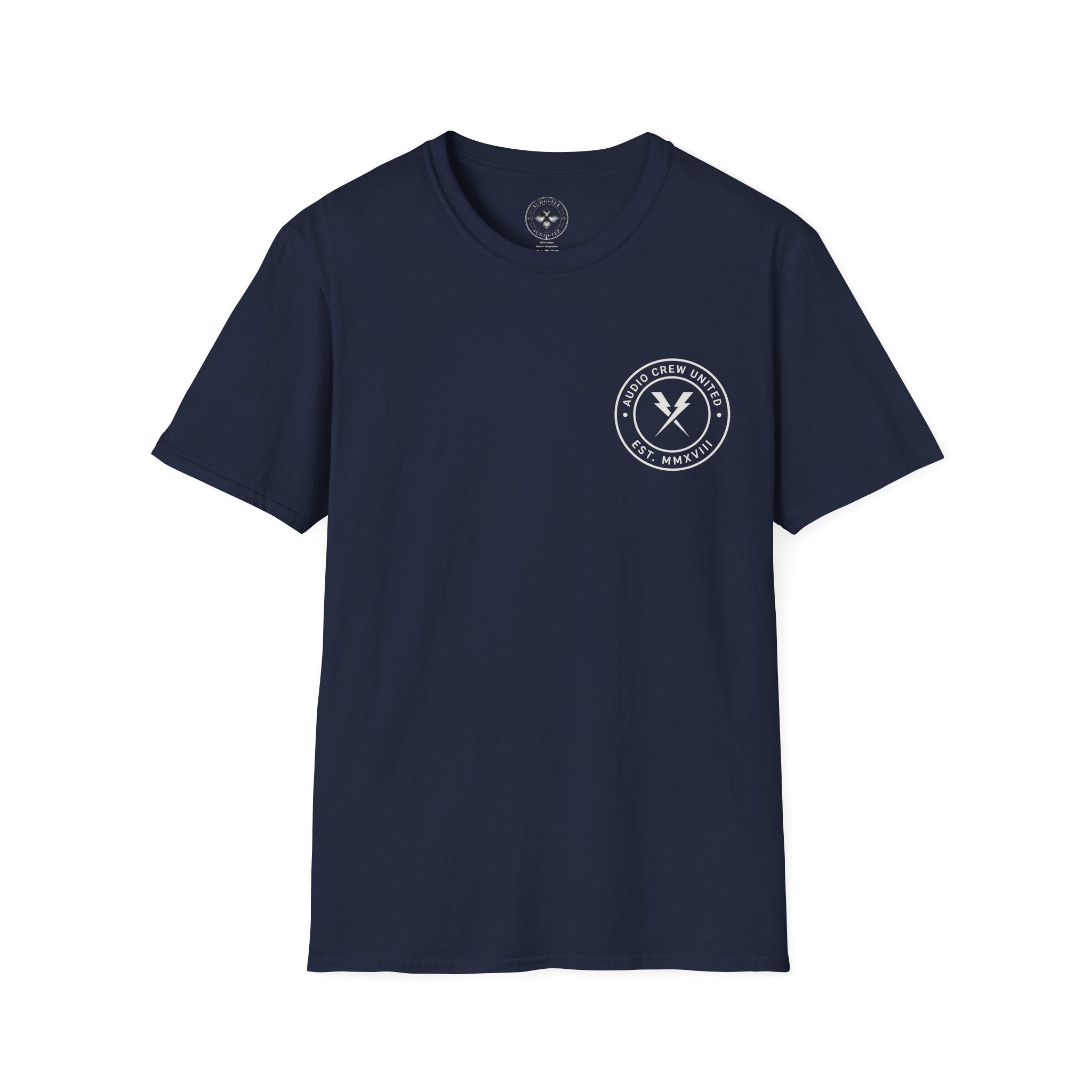Audio Crew United Logo  — Vintage Music Tech Tee (#232)