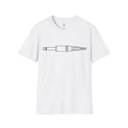 Minimalist Guitar/Audio Jack Line Art Tee (#241)