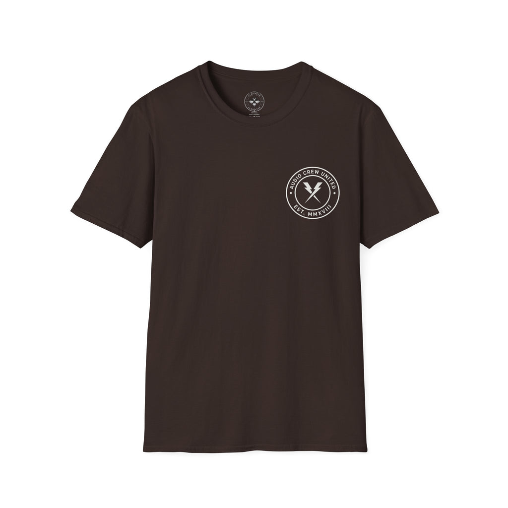 Audio Crew United Logo  — Vintage Music Tech Tee (#232)