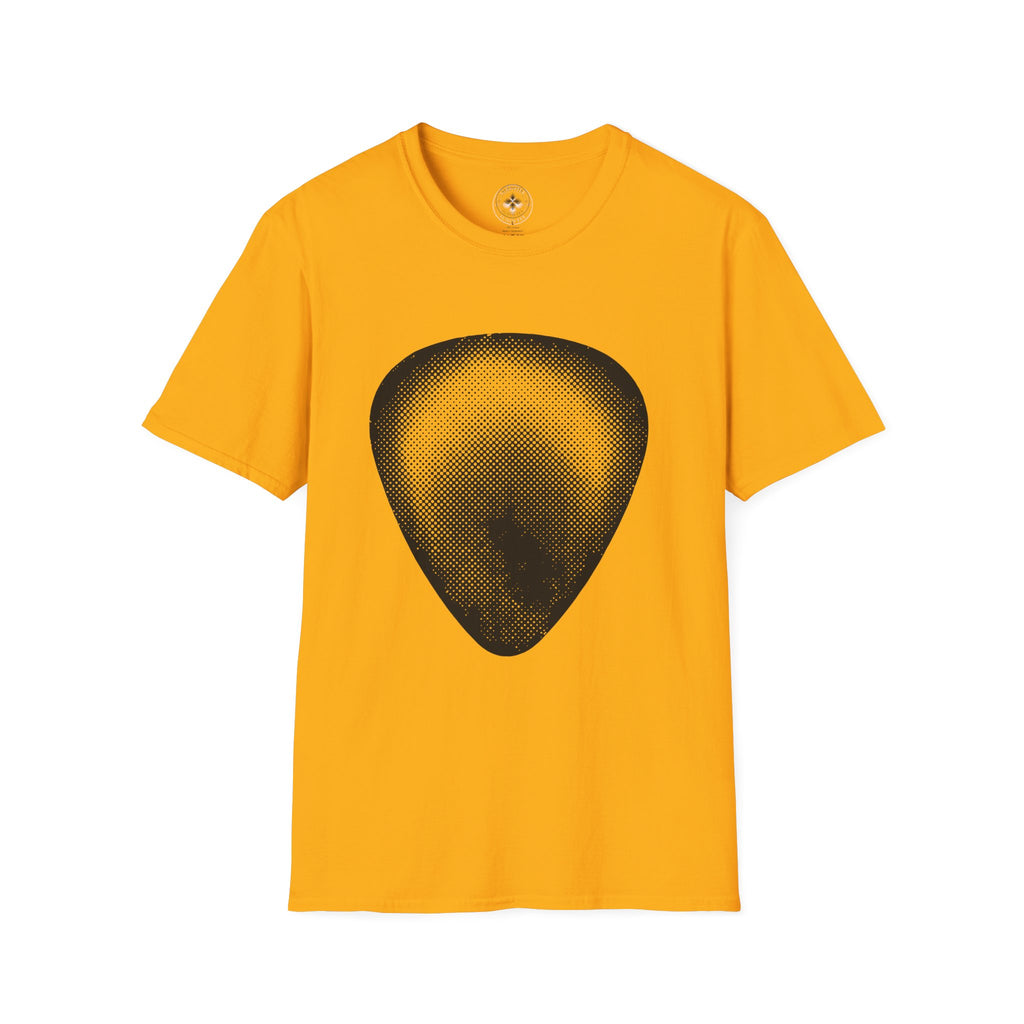 Guitar Pick Halftone T-Shirt — Retro Music (#249)