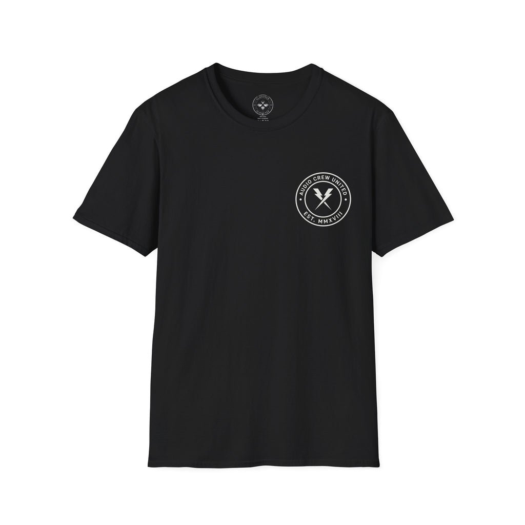 Audio Crew United Logo  — Vintage Music Tech Tee (#232)