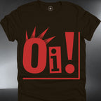 Oi! Graphic — Bold Red Retro Statement Punk Tee (#183)
