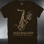 Jazz Ballads Saxophone T-Shirt — Smooth Jazz Music (#242)