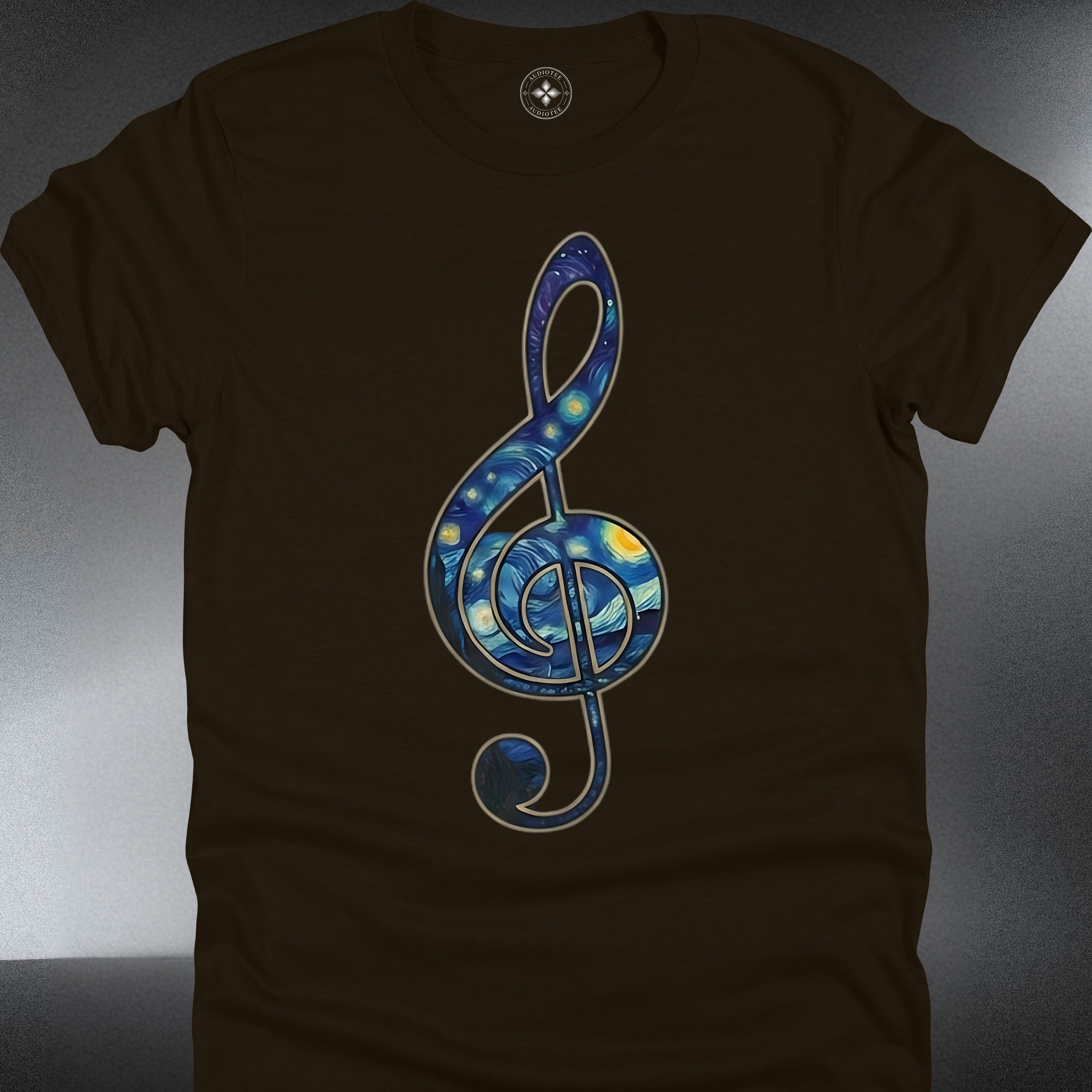 Treble Clef Galaxy T-Shirt — Cosmic Music Note (#245)