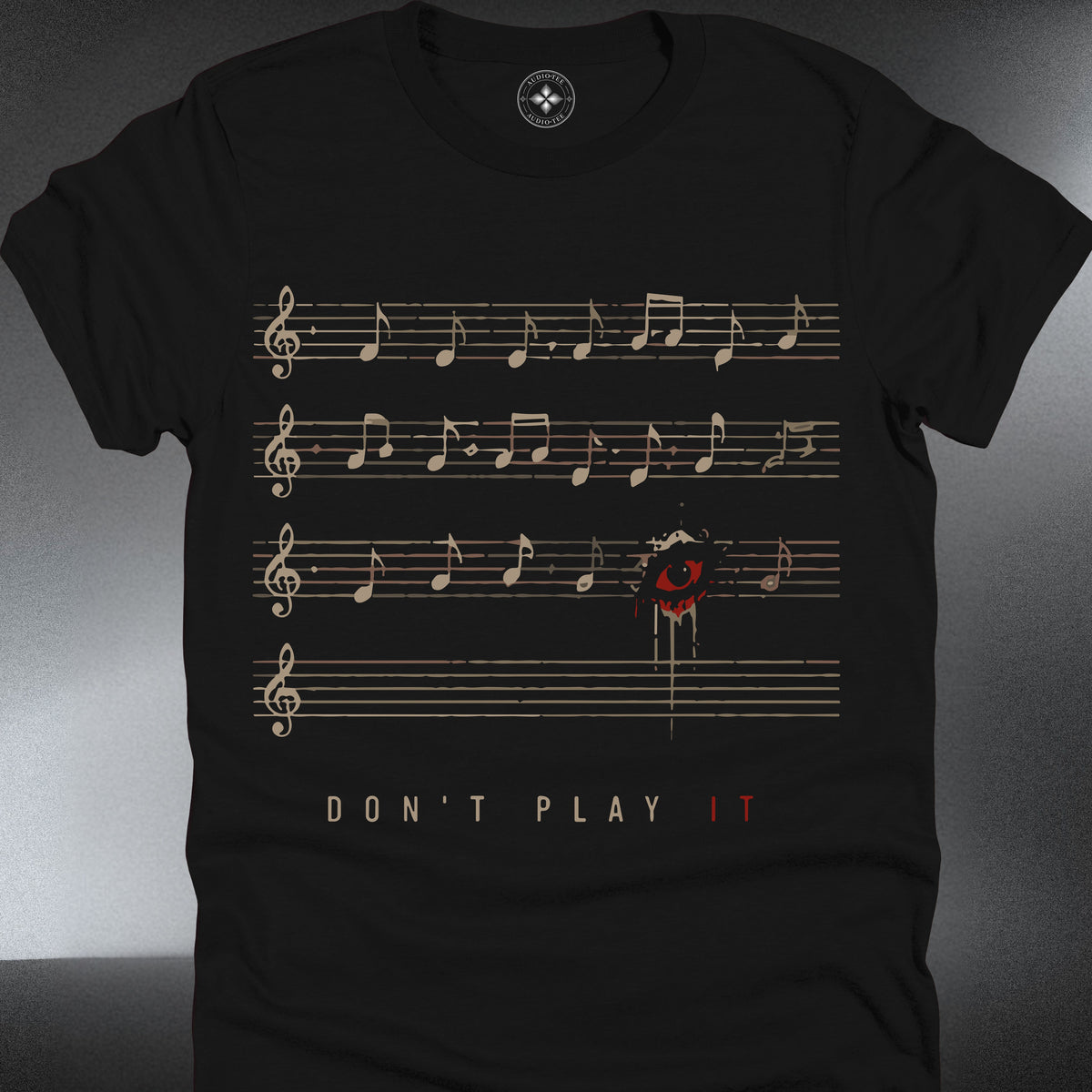 Don’t Play — Vintage Sheet Music Horror Tee (#303)