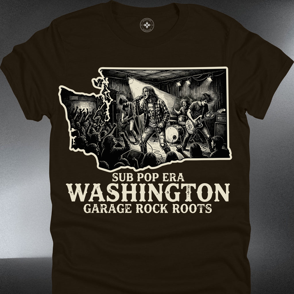 Washington Garage Rock Roots T-Shirt — "Sub Pop Era" Concert Band Tee (#208)