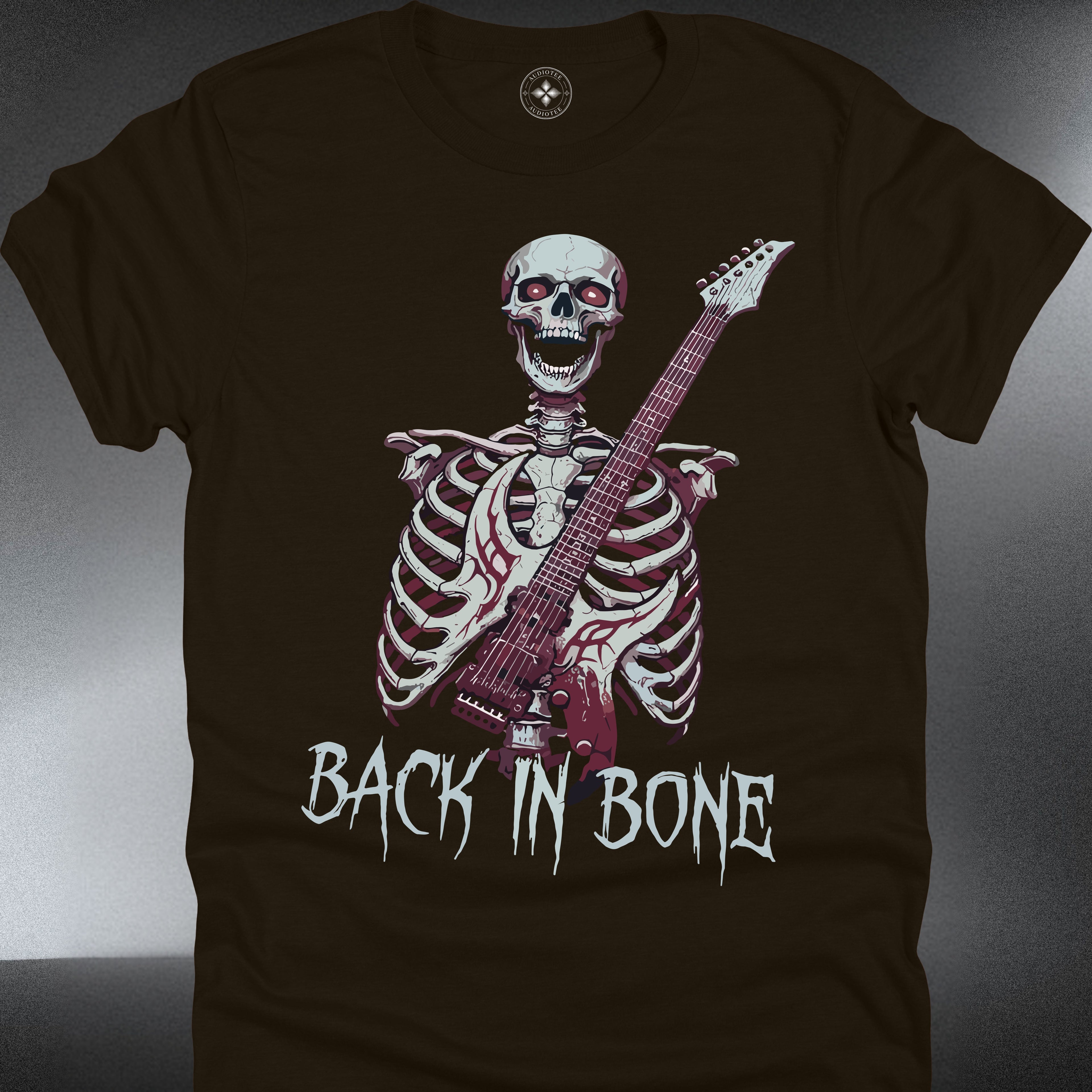 Skeleton Guitar  — "Back in Bone" Rocker Tee (#223)