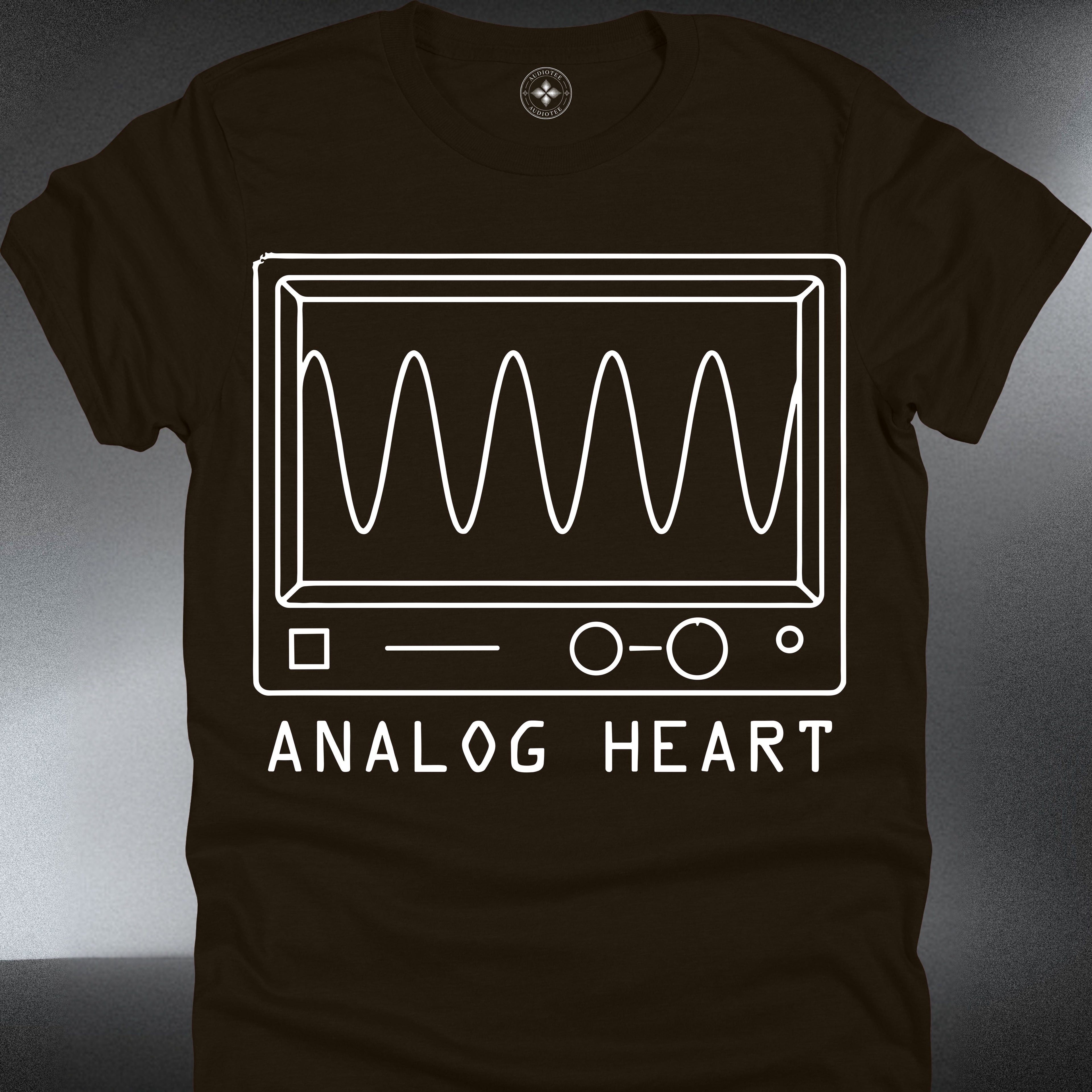 Analog Heart  — Vintage Oscilloscope Music Tee (#229)