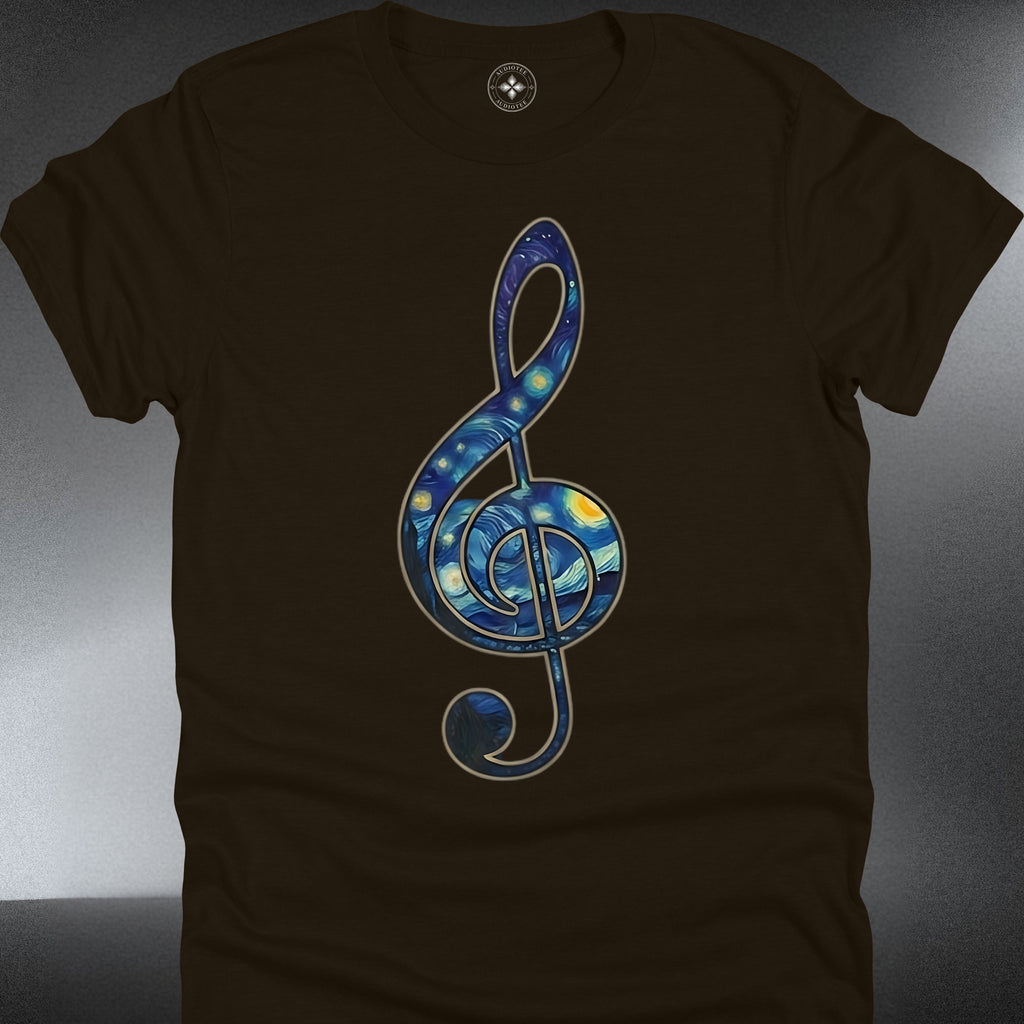 Treble Clef Galaxy T-Shirt — Cosmic Music Note (#245)