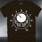 Guitar Amp Volume Knob T‑Shirt — Retro Music Gear Tee (#251)