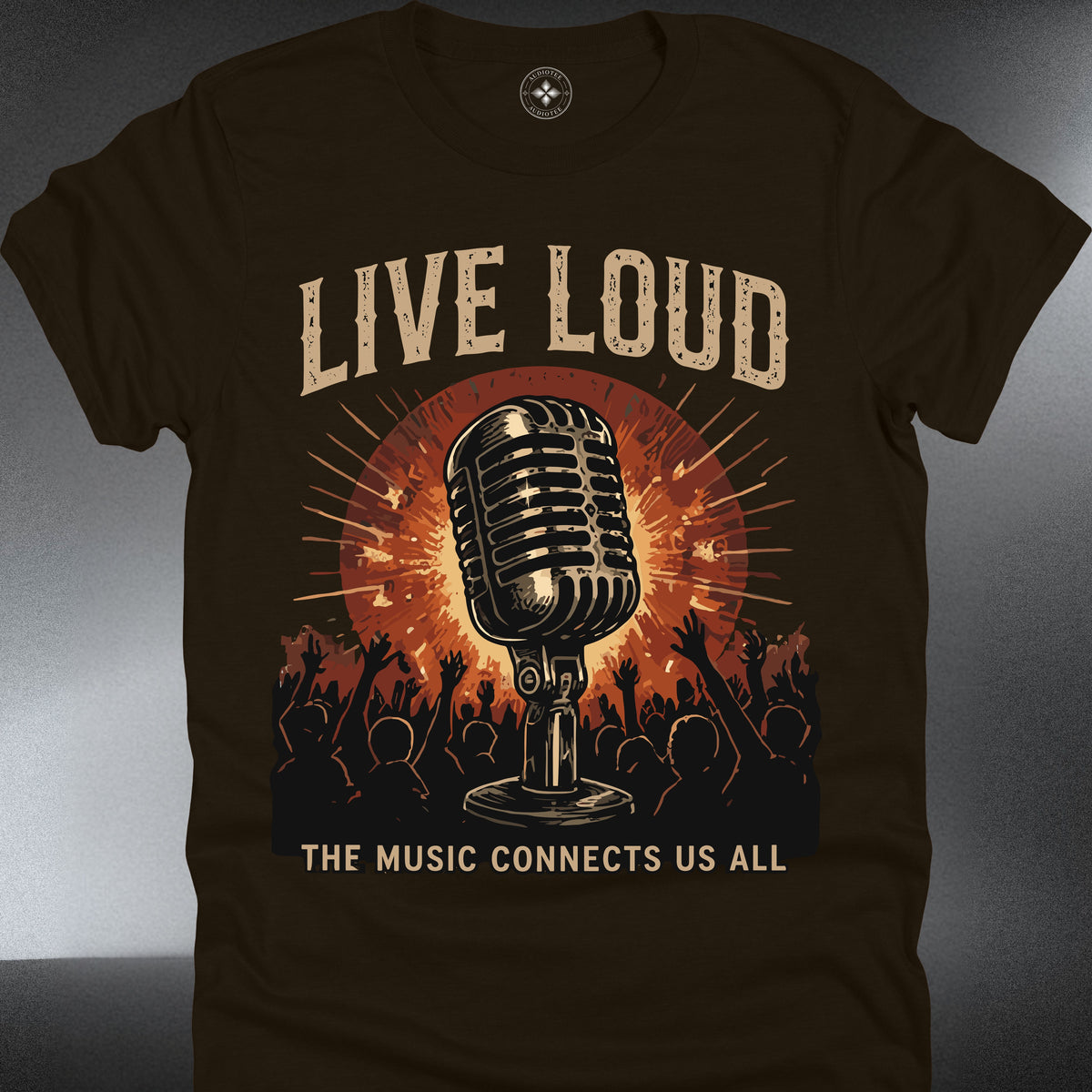 Live Loud   — Retro Rock Music Tee (#289)