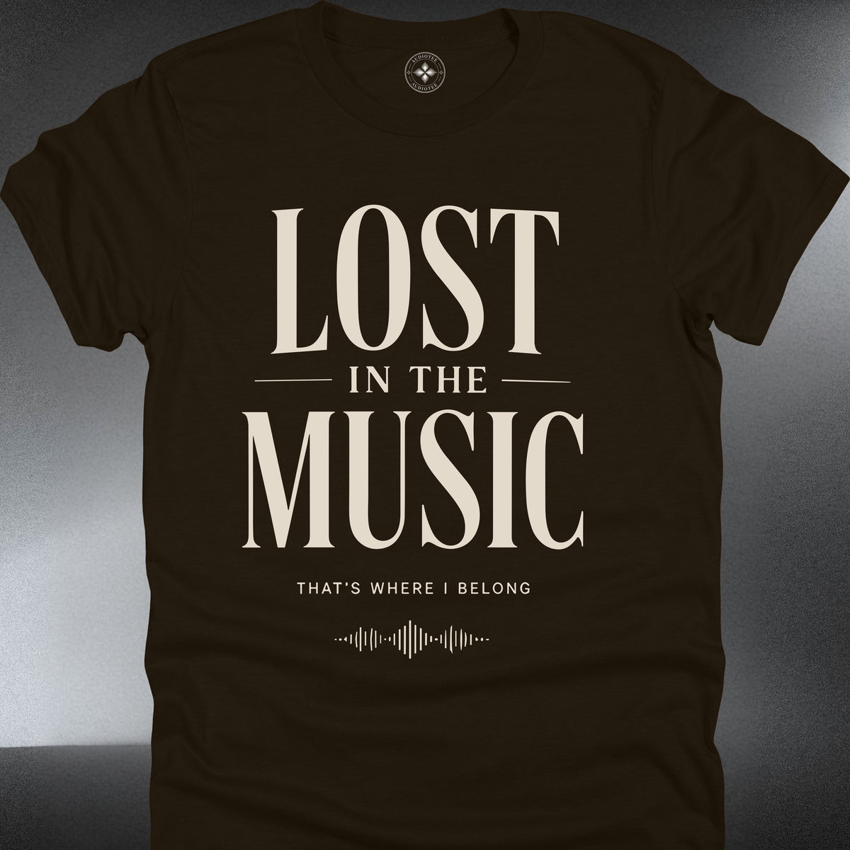 Lost in the Music T-Shirt — Vintage Typography (#301)