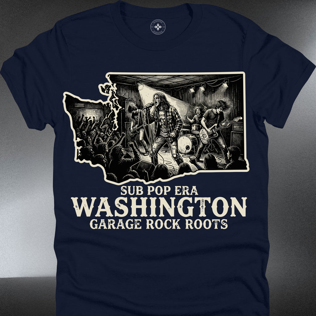 Washington Garage Rock Roots T-Shirt — "Sub Pop Era" Concert Band Tee (#208)
