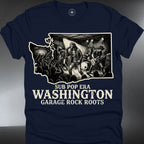 Washington Garage Rock Roots T-Shirt — "Sub Pop Era" Concert Band Tee (#208)