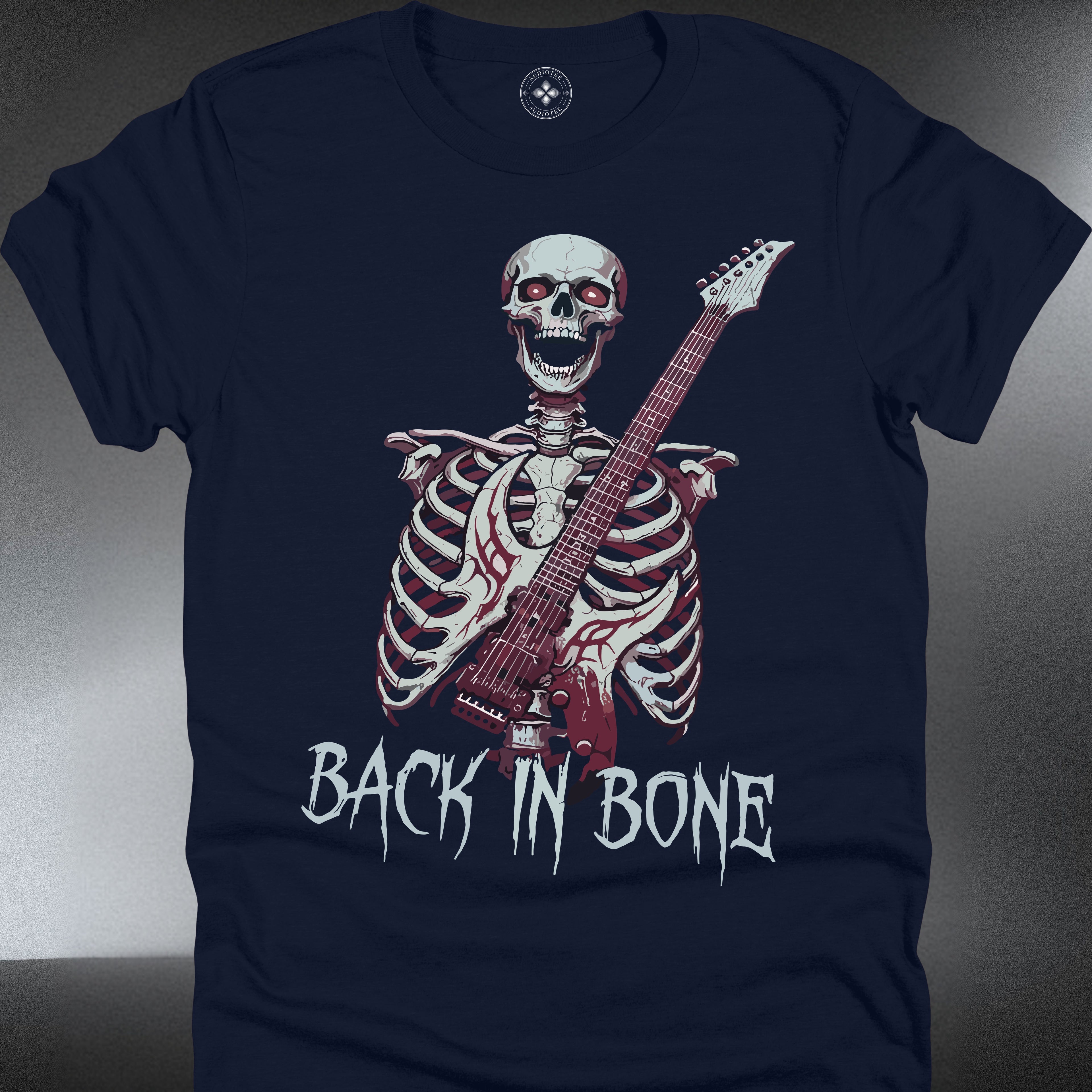 Skeleton Guitar  — "Back in Bone" Rocker Tee (#223)