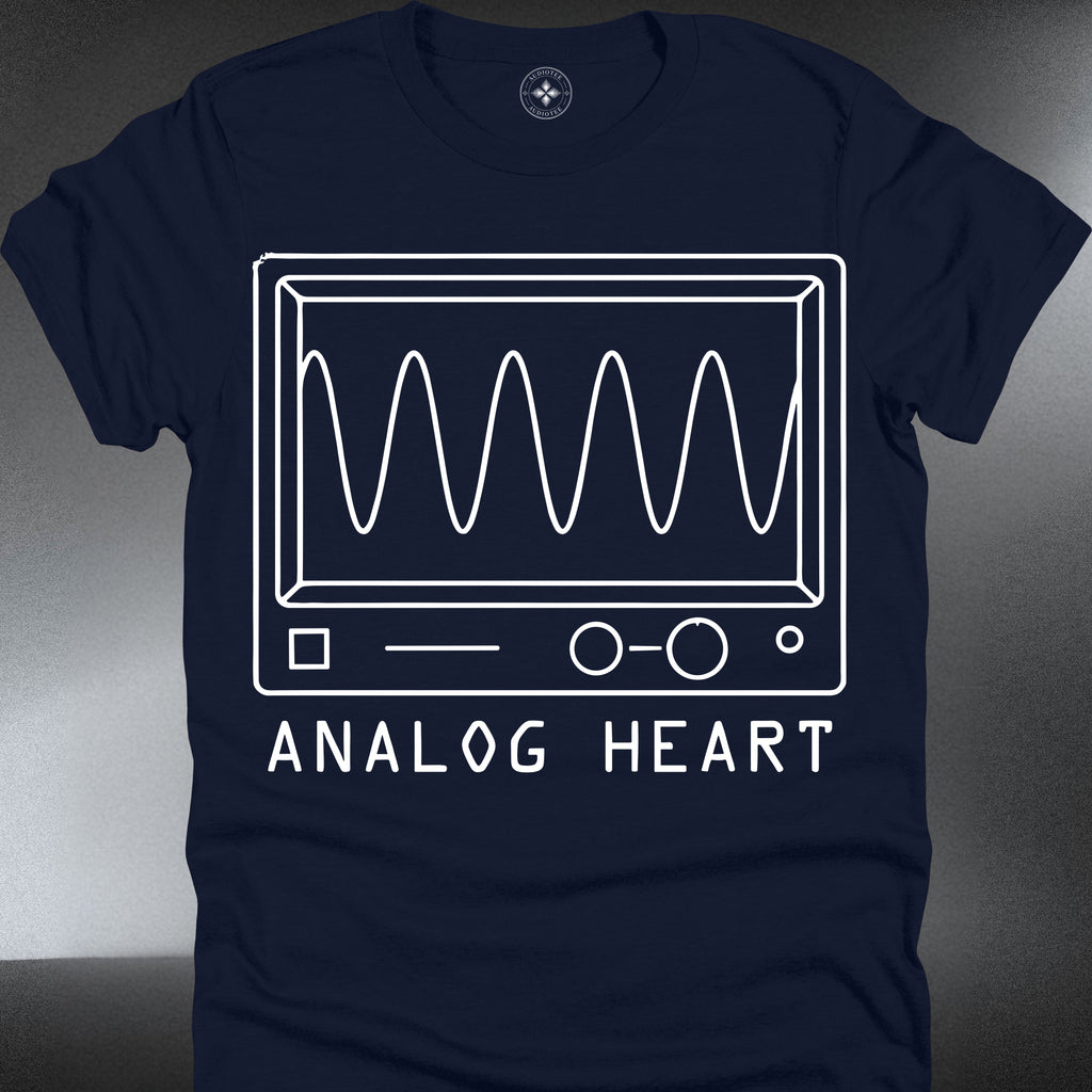 Analog Heart  — Vintage Oscilloscope Music Tee (#229)