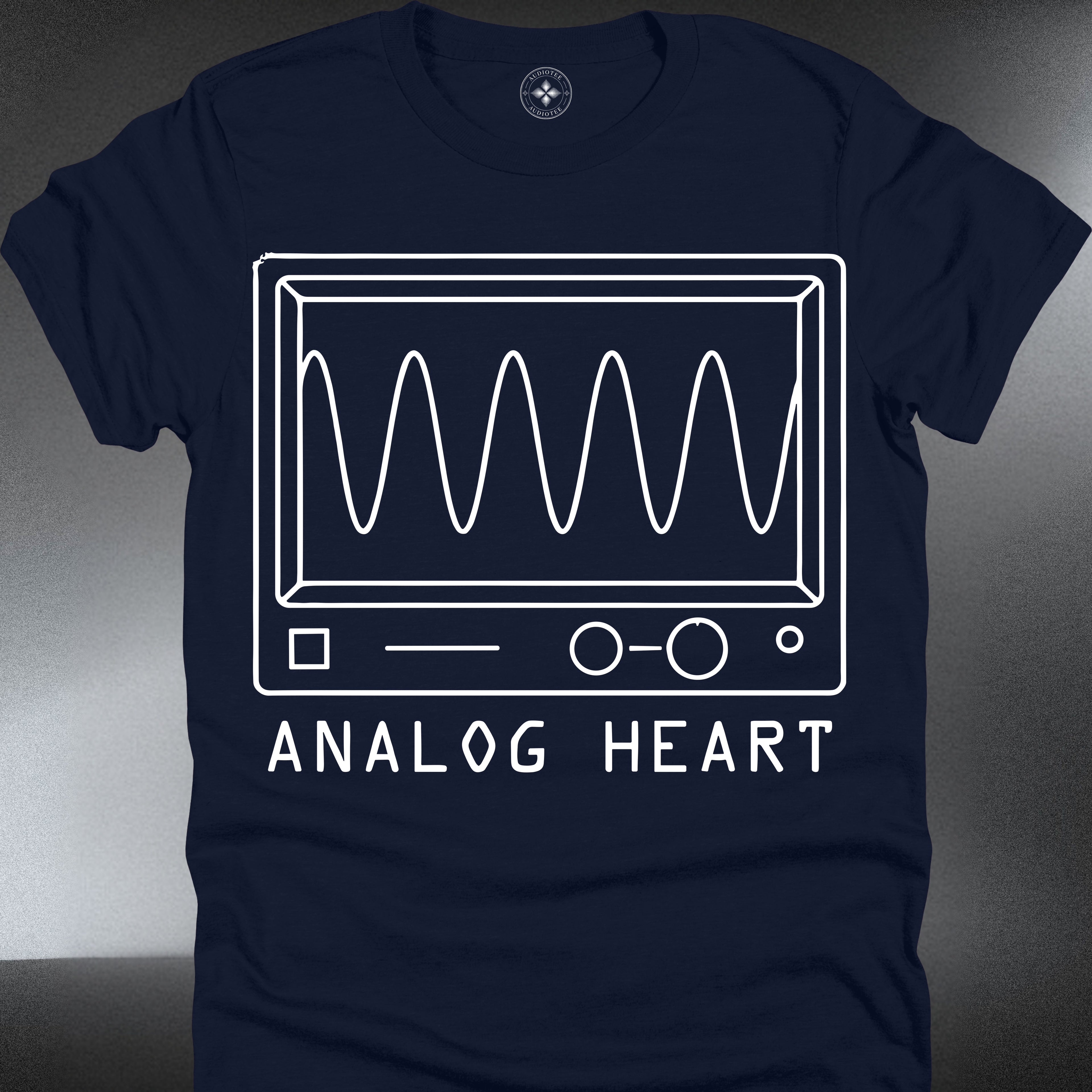 Analog Heart  — Vintage Oscilloscope Music Tee (#229)