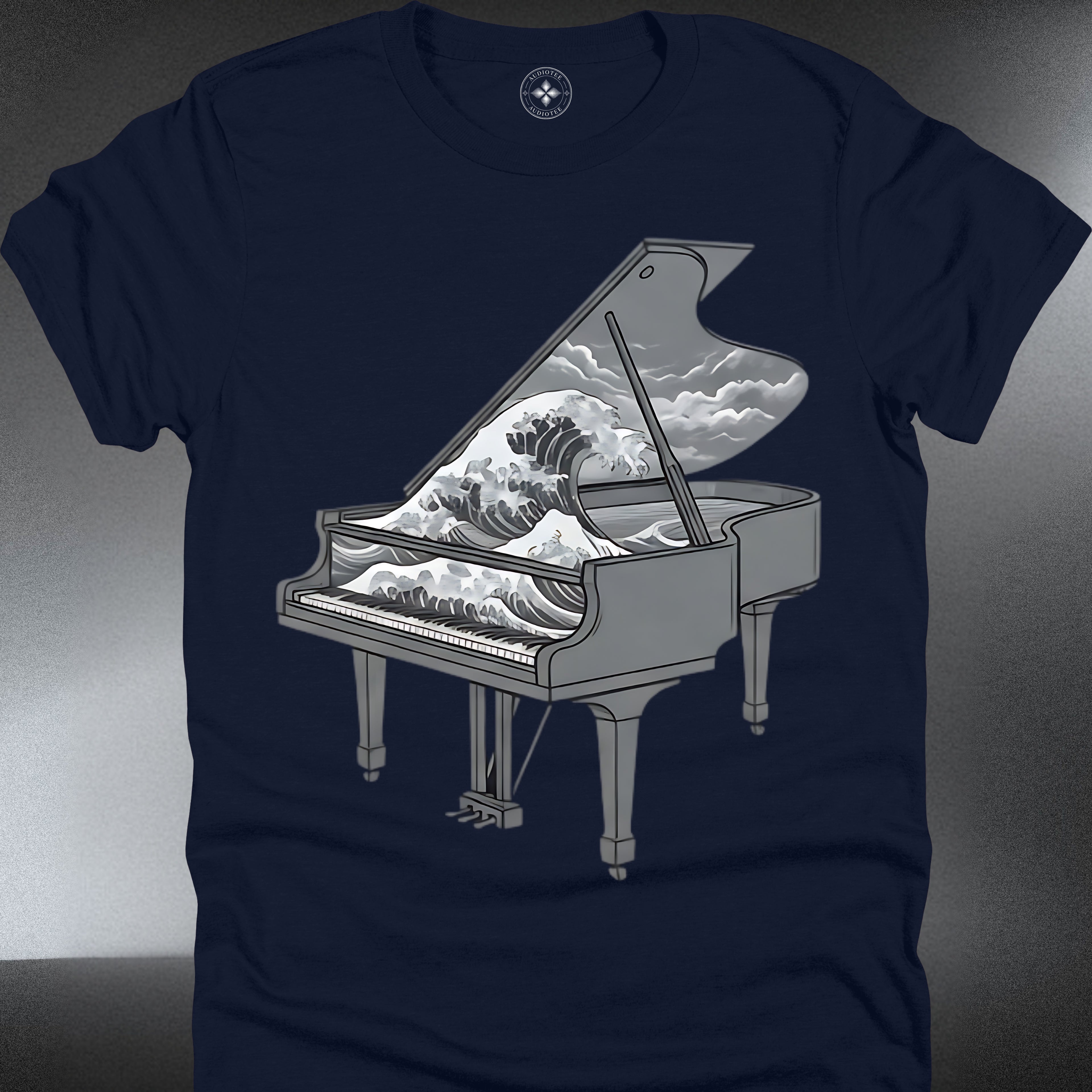 Grand Piano Wave  — Ocean Wave Art Piano (#236)