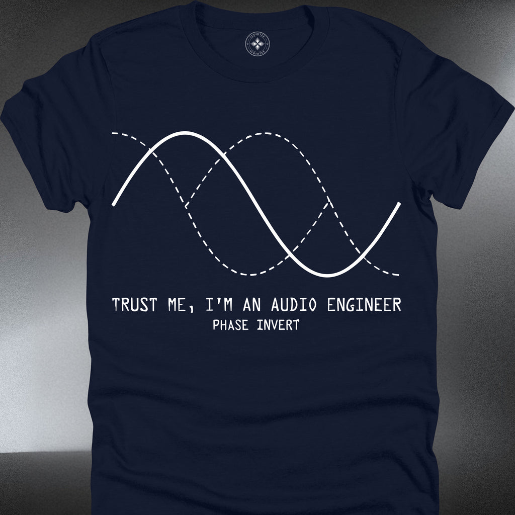 Audio Engineer T-Shirt – Waveform Graphic (Trust Me, I’m an Audio Engineer) (#244)