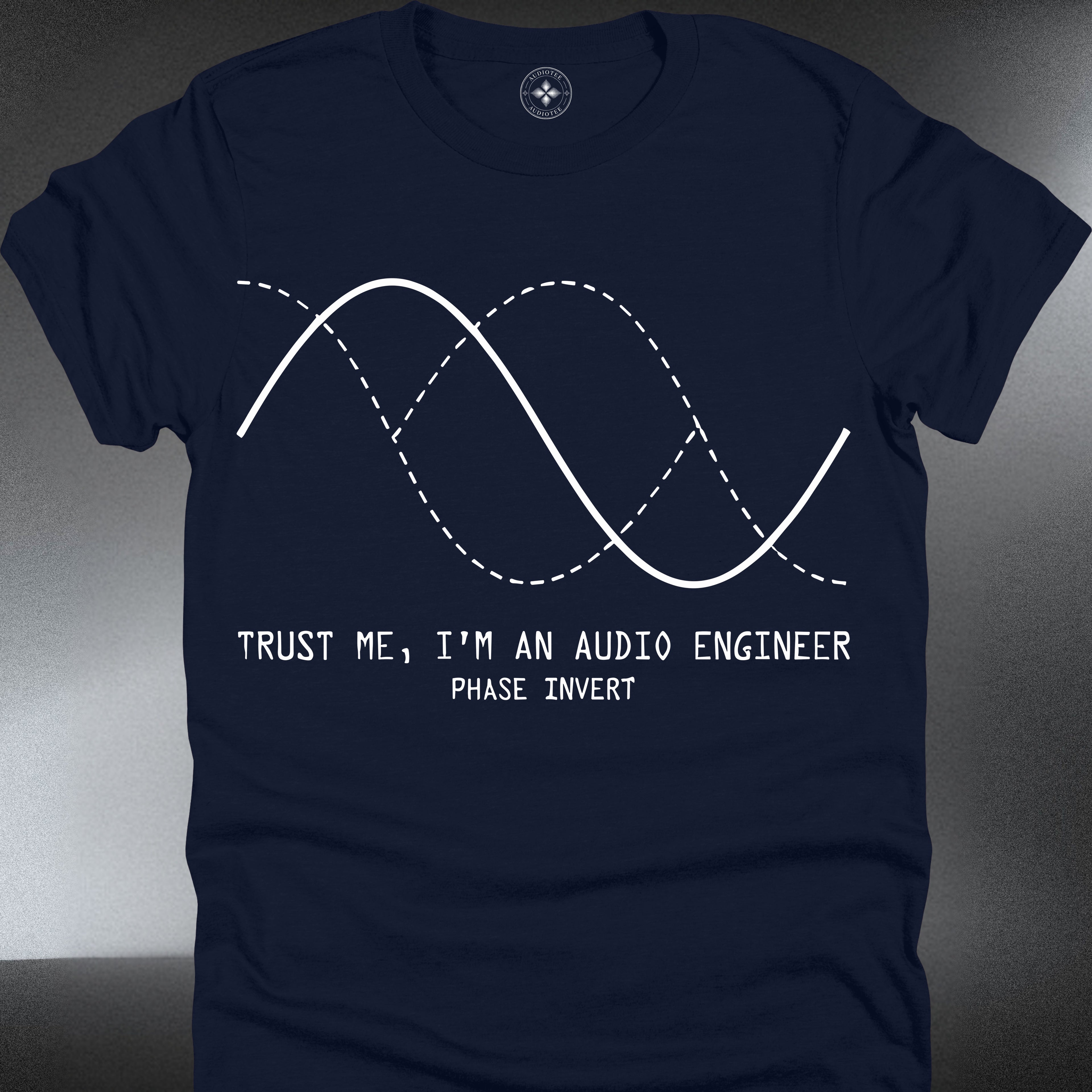 Audio Engineer T-Shirt – Waveform Graphic (Trust Me, I’m an Audio Engineer) (#244)
