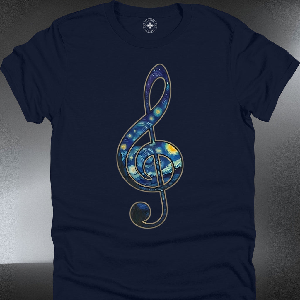 Treble Clef Galaxy T-Shirt — Cosmic Music Note (#245)