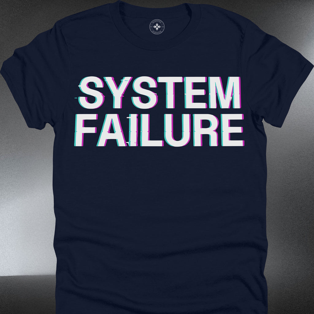 System Failure Graphic  Retro Glitch music Protest (#257)