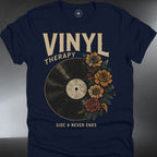 Vinyl Therapy — Retro Record Lover Tee