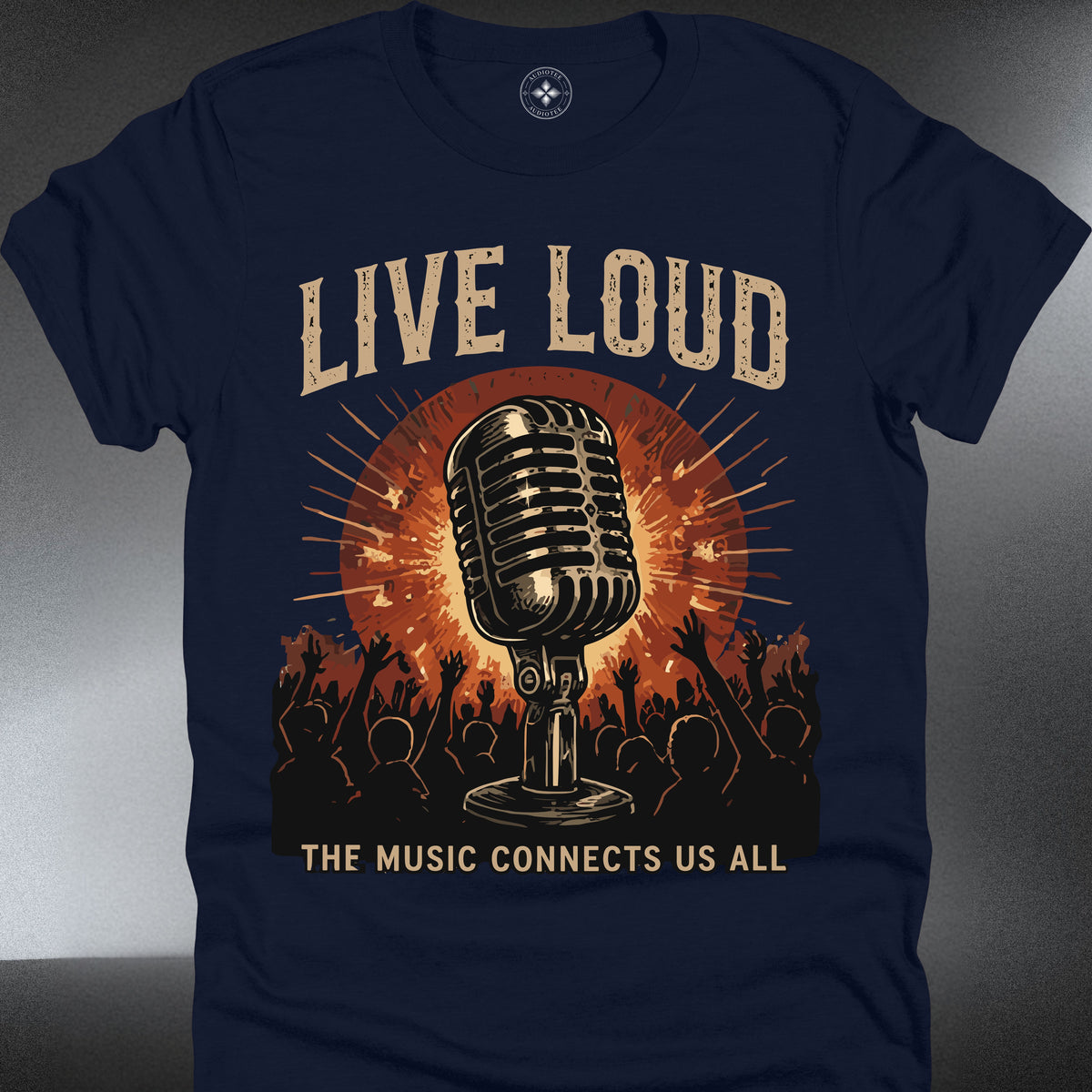 Live Loud   — Retro Rock Music Tee (#289)