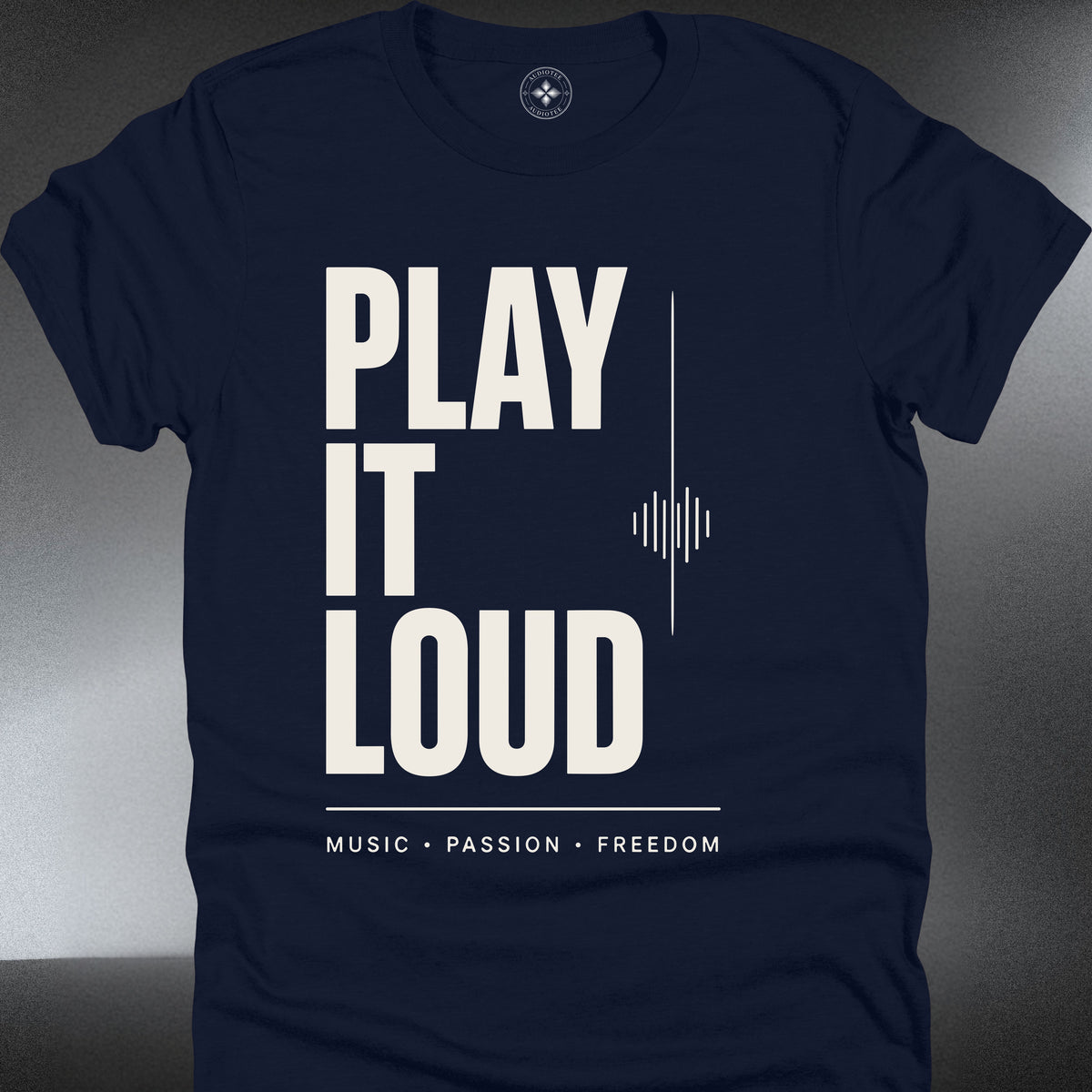 Play It Loud T-Shirt — Bold Music Graphic (#297)