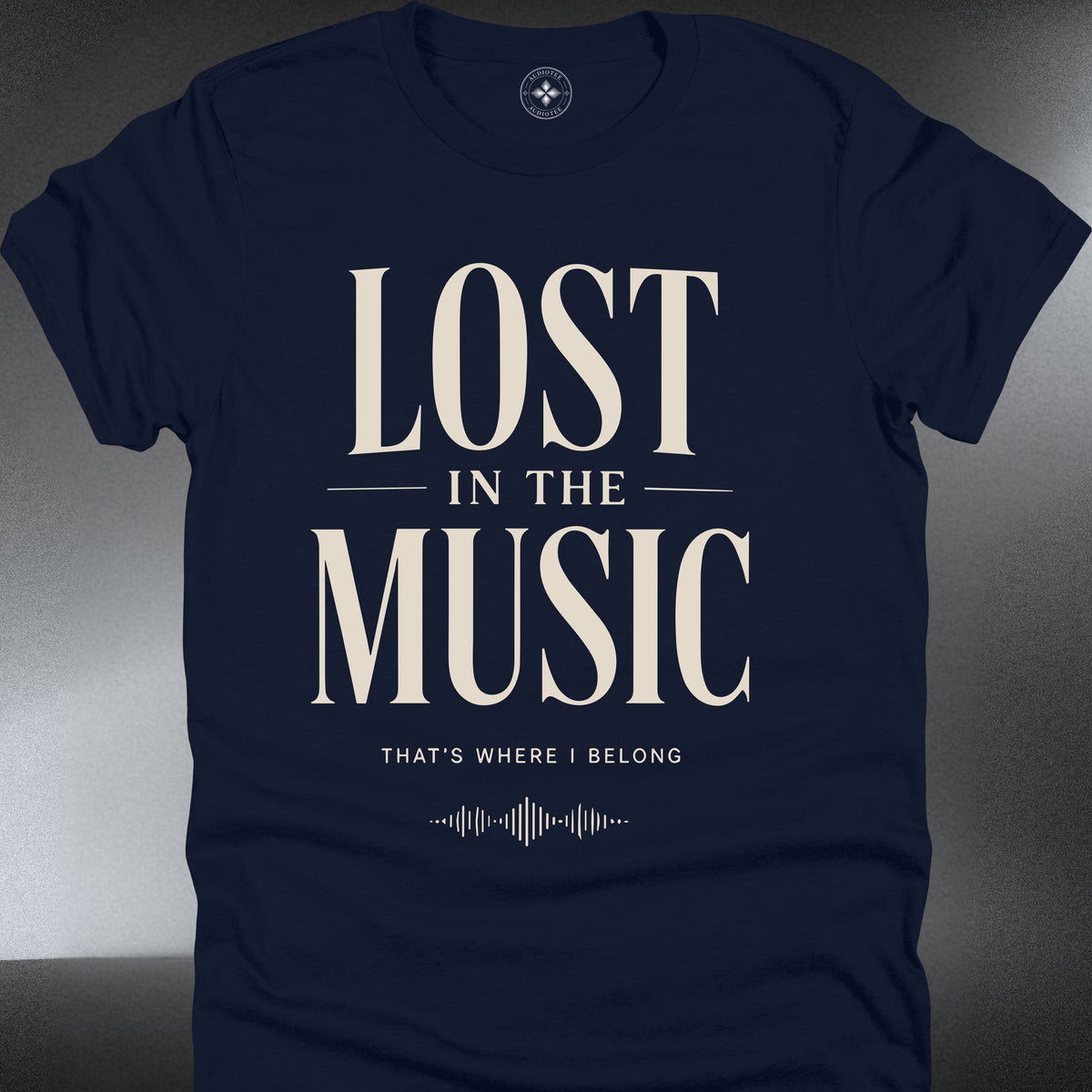 Lost in the Music T-Shirt — Vintage Typography (#301)