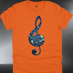 Treble Clef Galaxy T-Shirt — Cosmic Music Note (#245)