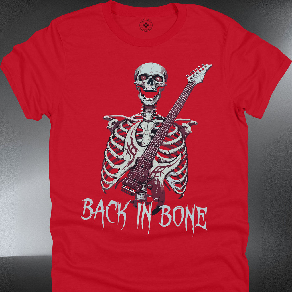 Skeleton Guitar  — "Back in Bone" Rocker Tee (#223)