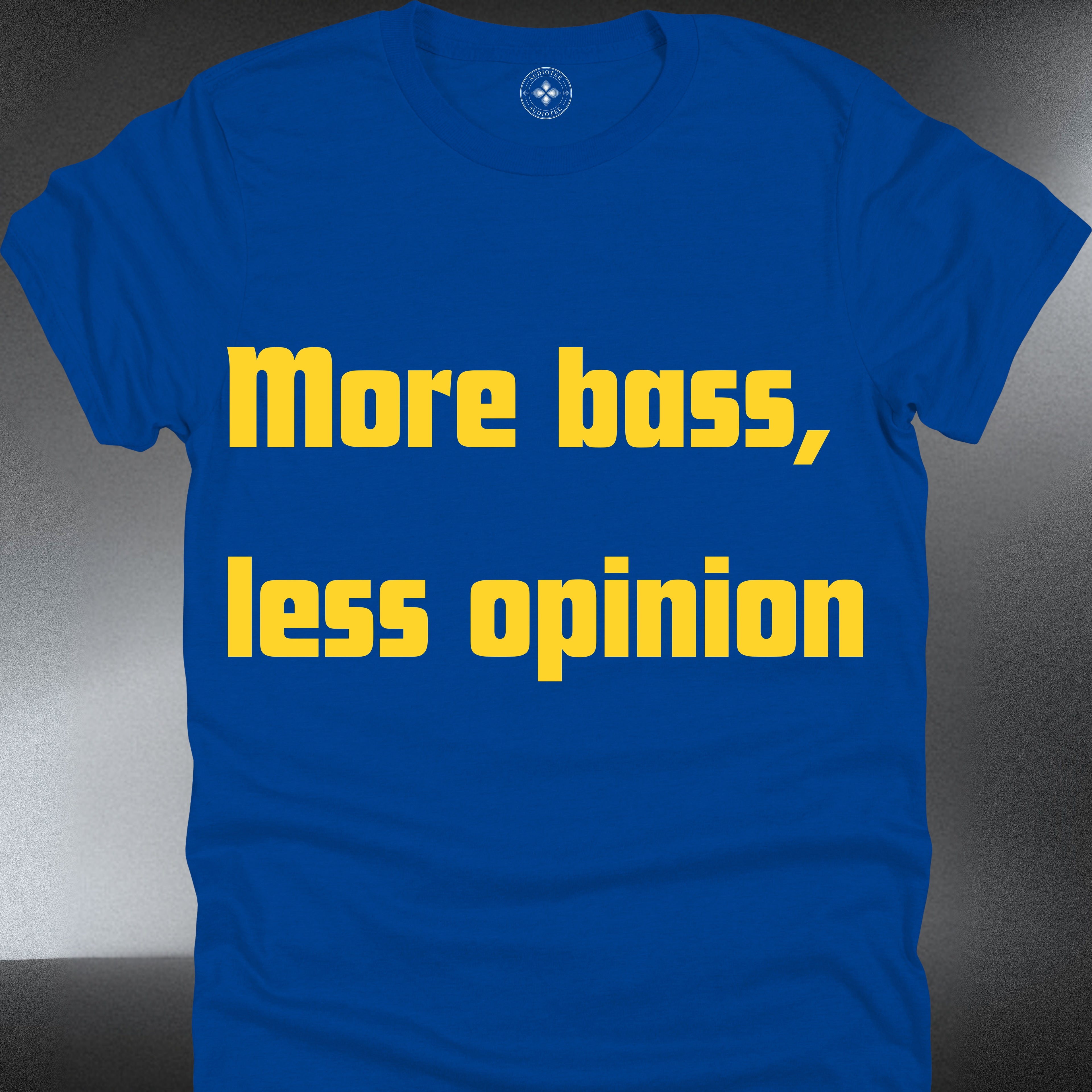 More bass, less opinion (#117)