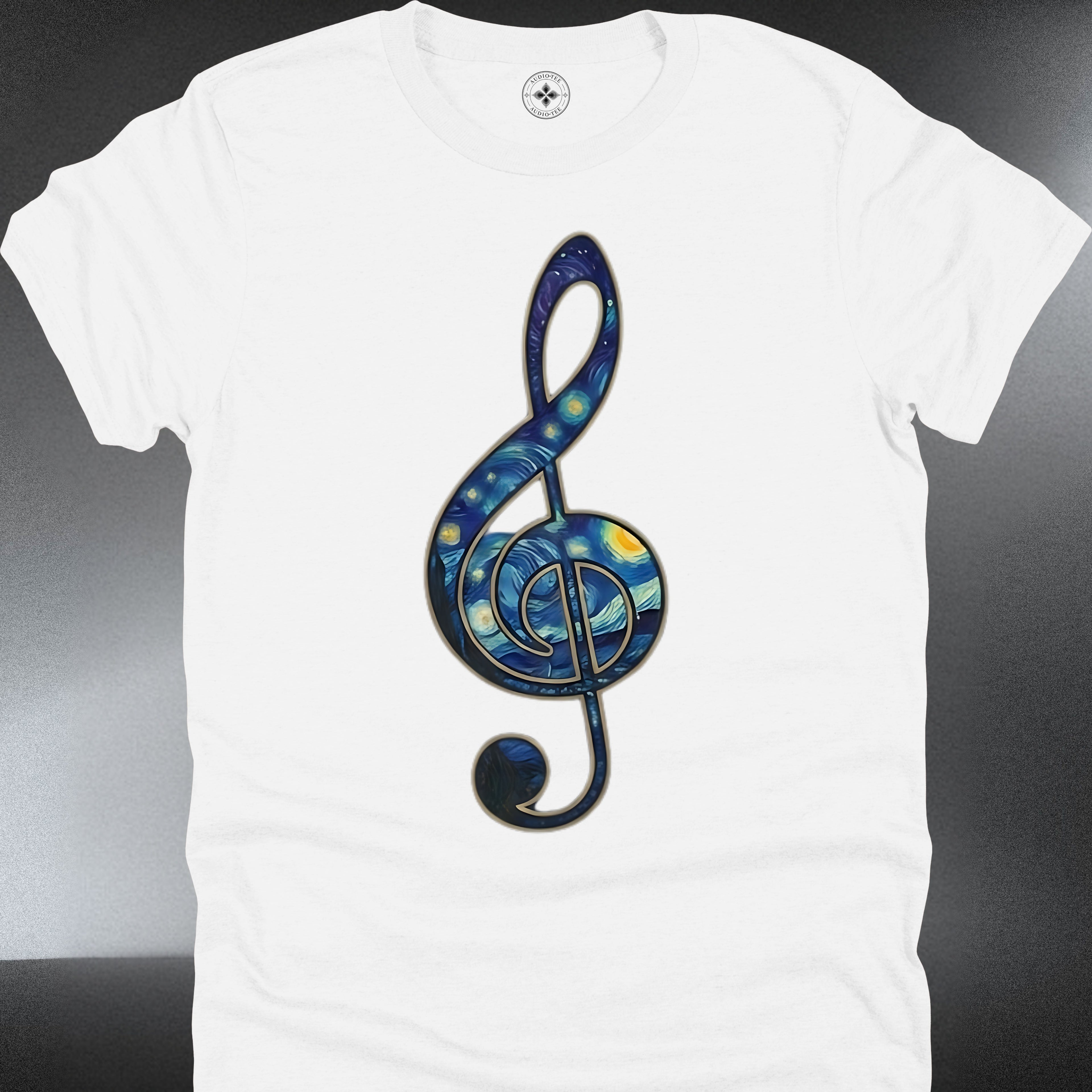 Treble Clef Galaxy T-Shirt — Cosmic Music Note (#245)